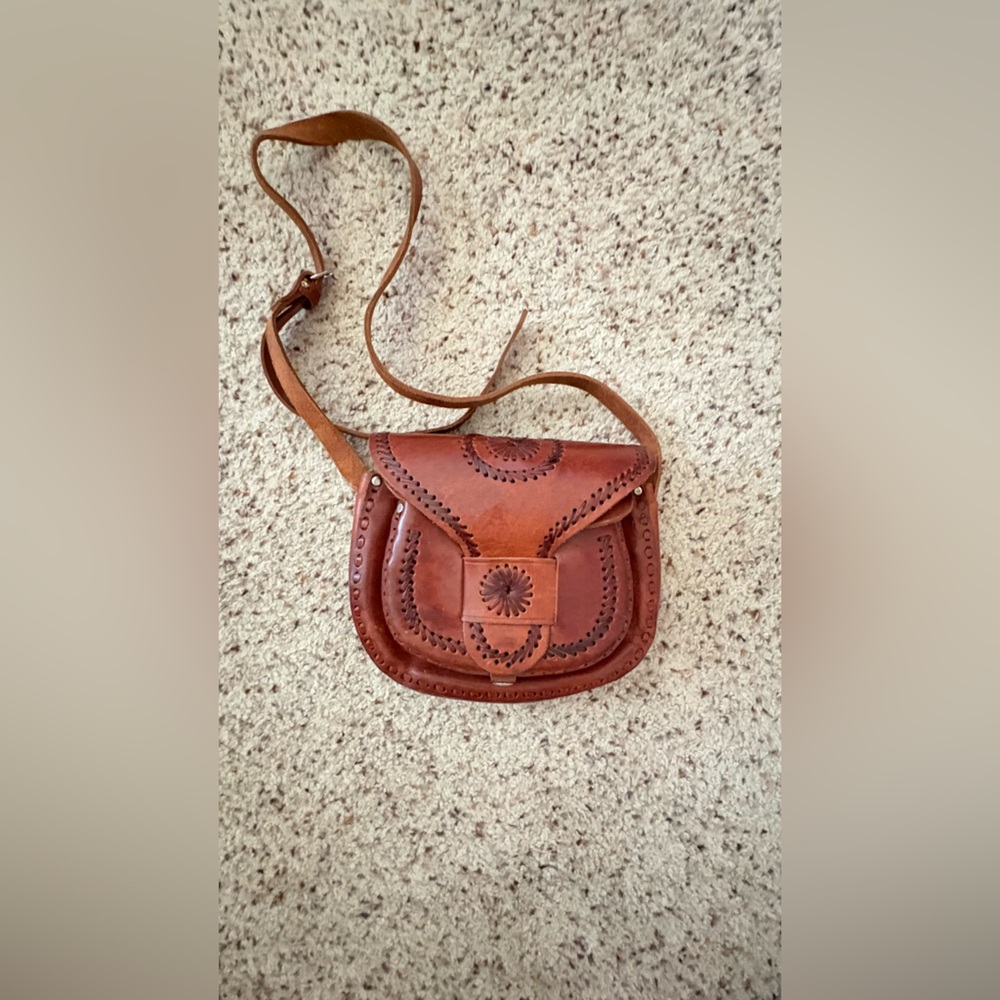 Brown Leather Crossbody Bag
